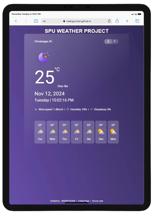 WEATHER TODAY